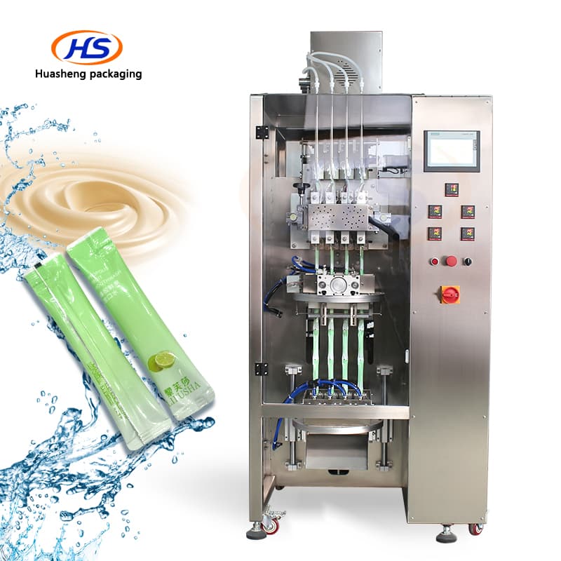 4 Lanes Stick Bag Packing Machine Juice Sachet Packing Machine