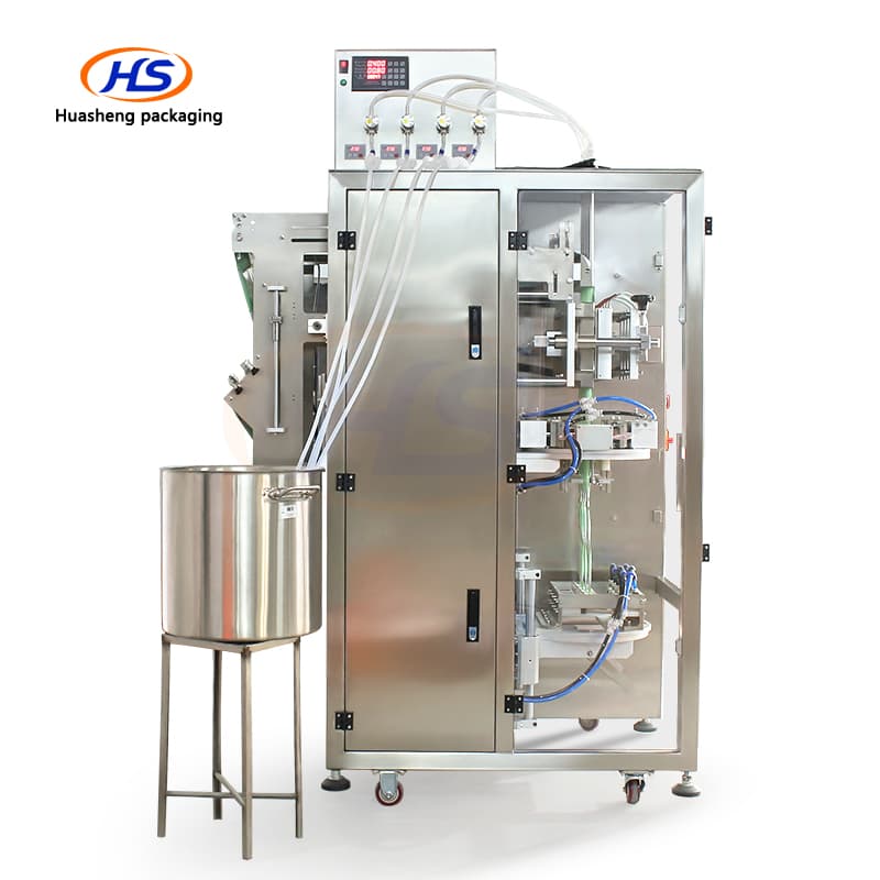 4 Lanes Stick Bag Packing Machine Juice Sachet Packing Machine view 4