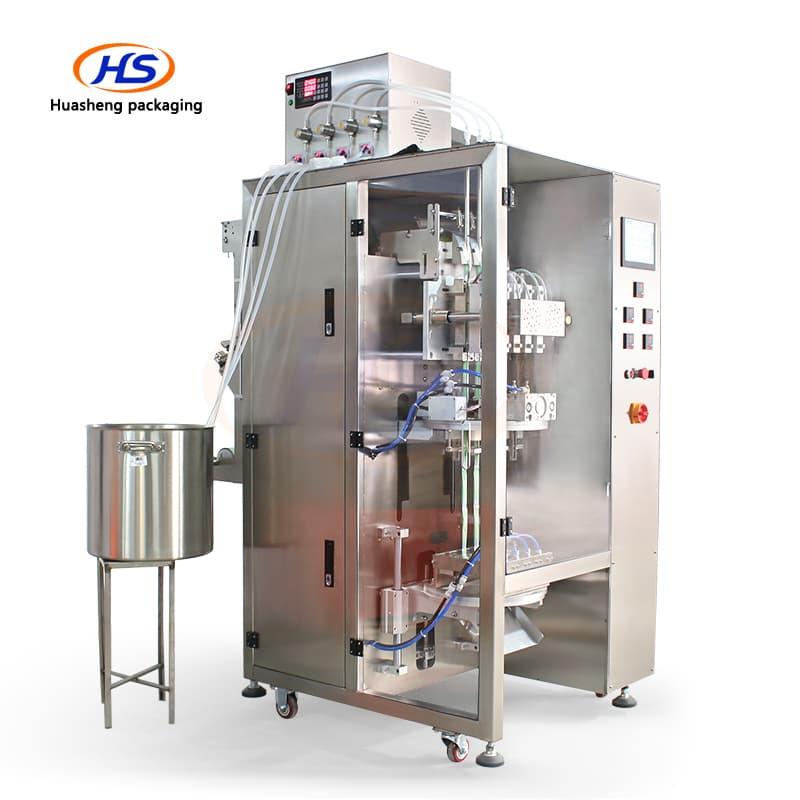 4 Lanes Stick Bag Packing Machine Juice Sachet Packing Machine view 6