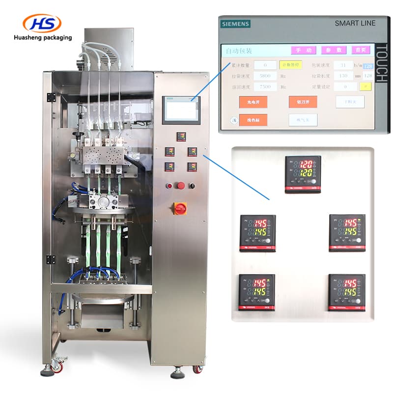 4 Lanes Stick Bag Packing Machine Juice Sachet Packing Machine view 7
